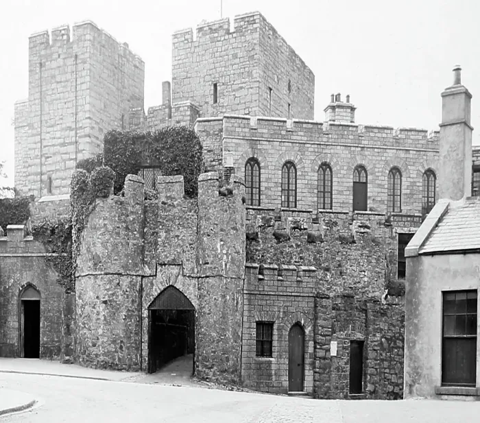 Framed Print : Castle Rushen, Isle of Man, Victorian period Framed Print : Castle Rushen, Isle of Man, Victorian period