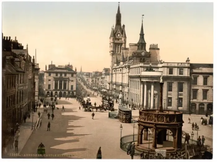 Framed Print : Castle Street and municipal buildings, Aberdeen, Scotland Framed Print : Castle Street and municipal buildings, Aberdeen, Scotland