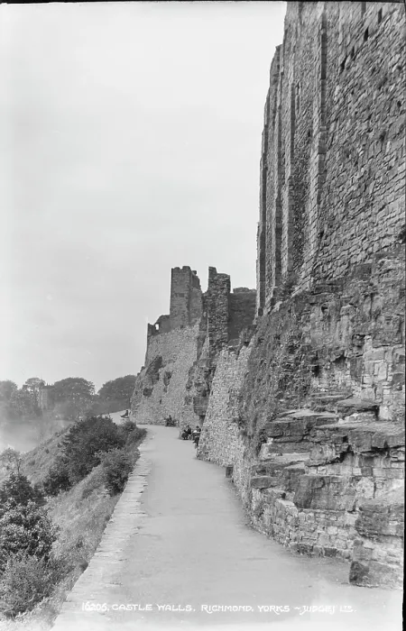 Framed Print : Castle Walls in Richmond Framed Print : Castle Walls in Richmond