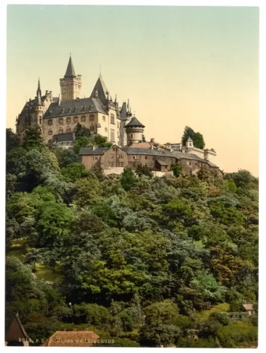 Framed Print : The castle, Wernigerode, Hartz, Germany Framed Print : The castle, Wernigerode, Hartz, Germany