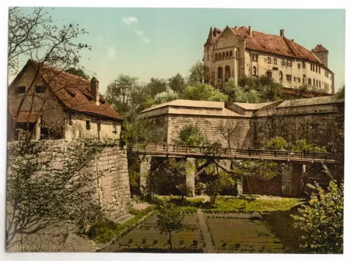 Framed Print : Castle, (west side), Nuremberg, Bavaria, Germany Framed Print : Castle, (west side), Nuremberg, Bavaria, Germany