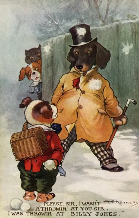 Framed Print : Cat & dog humour at Xmas Framed Print : Cat & dog humour at Xmas