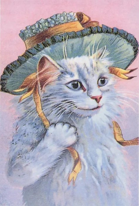 Framed Print : Cat in Green Hat Framed Print : Cat in Green Hat