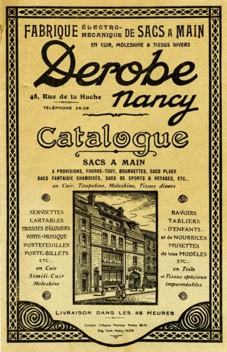 Framed Print : Catalogue cover, Derobe, Nancy, France Framed Print : Catalogue cover, Derobe, Nancy, France