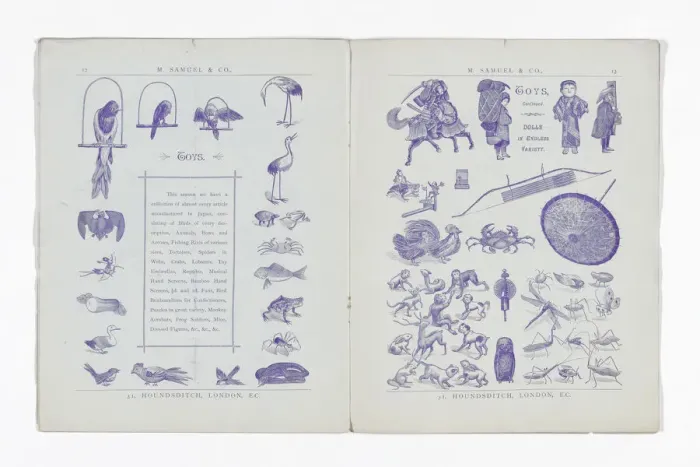 Framed Print : Catalogue published by M. Samuel & Co. for Christmas 1891