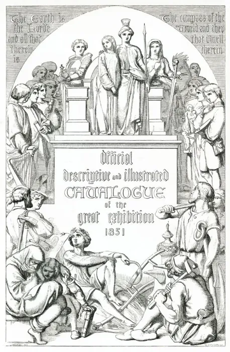 Framed Print : Catalogue title page 1851 Framed Print : Catalogue title page 1851