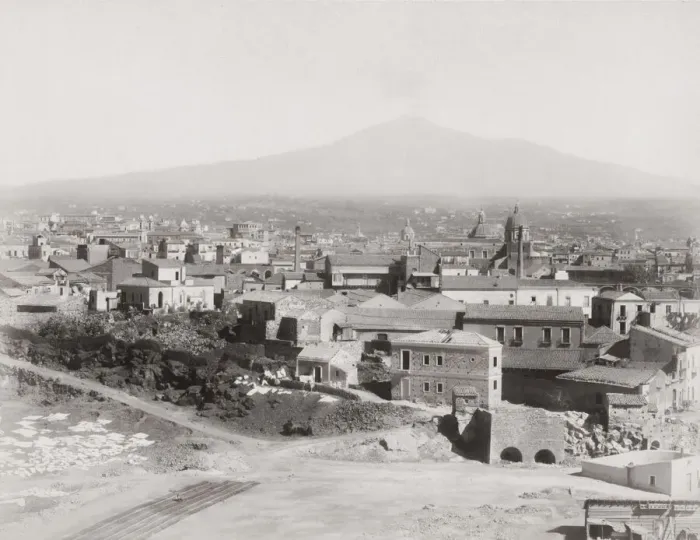 Framed Print : Catani Italy with a view of the volcano Mount Etna Framed Print : Catani Italy with a view of the volcano Mount Etna