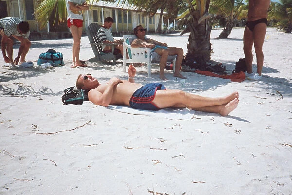 Catching rays at Belize