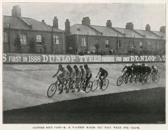 Framed Print : Catford Gold Vase - cycling event 1897 Framed Print : Catford Gold Vase - cycling event 1897