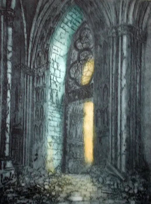 Framed Print : Cath餲ale de Reims (interior) Framed Print : Cath餲ale de Reims (interior)