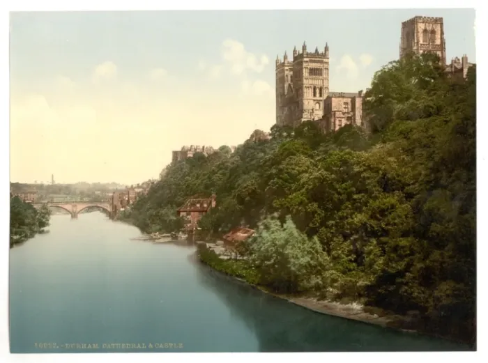 Framed Print : The cathedral and castle from the bridge, Durham, England Framed Print : The cathedral and castle from the bridge, Durham, England