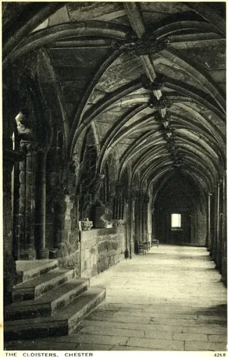 Framed Print : The Cathedral Cloisters, Chester, Cheshire Framed Print : The Cathedral Cloisters, Chester, Cheshire