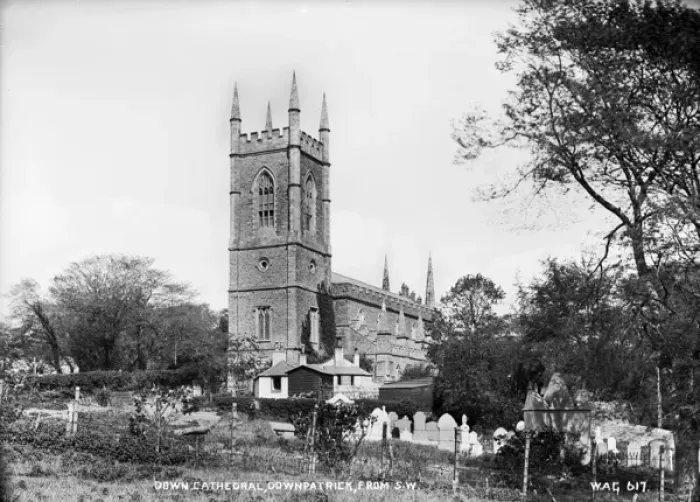 Framed Print : Down Cathedral, Downpatrick, from Sw Framed Print : Down Cathedral, Downpatrick, from Sw