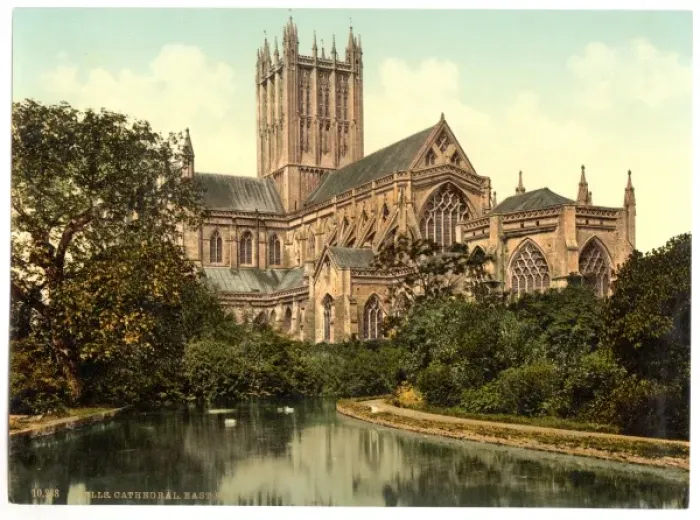 Framed Print : Cathedral, east front, Wells, England Framed Print : Cathedral, east front, Wells, England