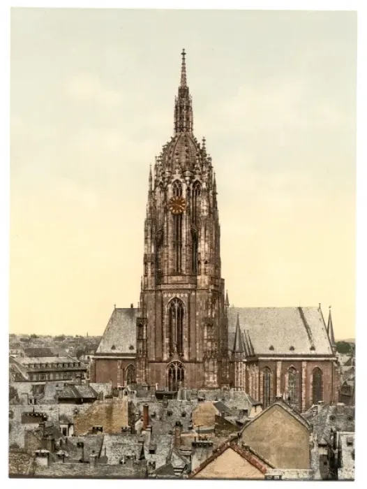 Framed Print : Cathedral, Frankfort on Main (i. e. Frankfurt am Main), Germa Framed Print : Cathedral, Frankfort on Main (i. e. Frankfurt am Main), Germa