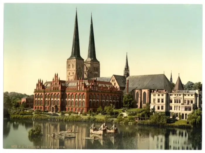 Framed Print : The cathedral and museum, Lubeck, Germany Framed Print : The cathedral and museum, Lubeck, Germany