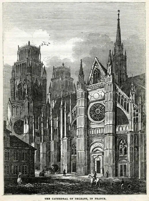 Framed Print : Cathedral of Orleans, in France Framed Print : Cathedral of Orleans, in France