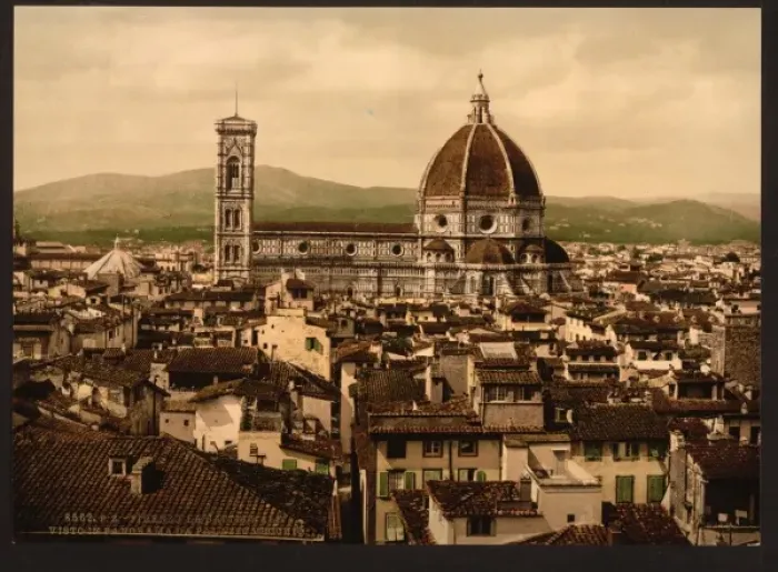 Framed Print : The Cathedral, panoramic view from Vecchio Palace, Florence Framed Print : The Cathedral, panoramic view from Vecchio Palace, Florence
