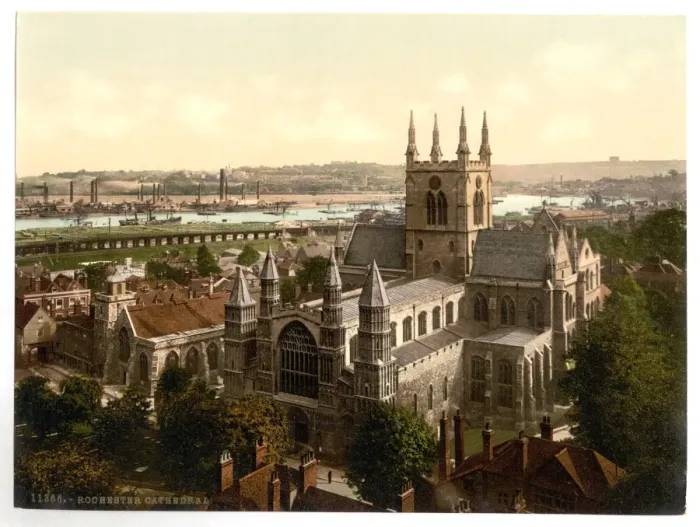 Framed Print : The cathedral, Rochester, England Framed Print : The cathedral, Rochester, England