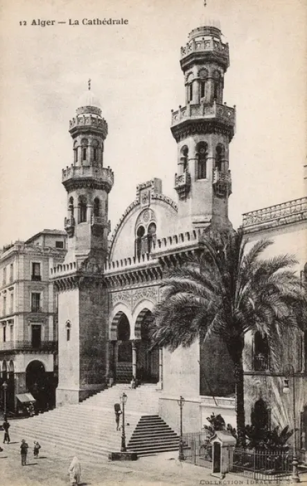 Framed Print : Cathedral and Rue de la Lyre, Algiers, Algeria Framed Print : Cathedral and Rue de la Lyre, Algiers, Algeria