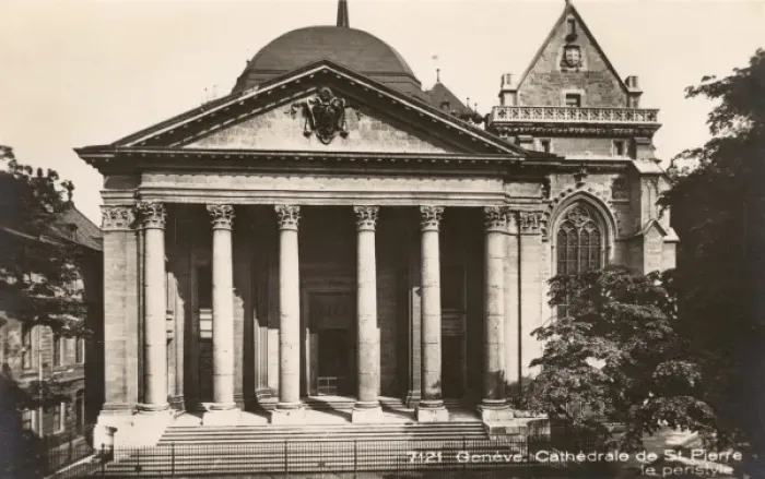 Framed Print : Cathedral of Saint Pierre, Geneva, Switzerland Framed Print : Cathedral of Saint Pierre, Geneva, Switzerland
