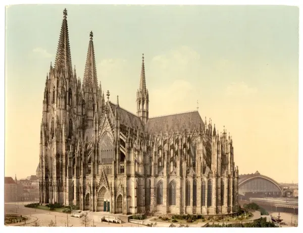 Cologne Cathedral Print, Late 19th Century. Art Prints, Posters