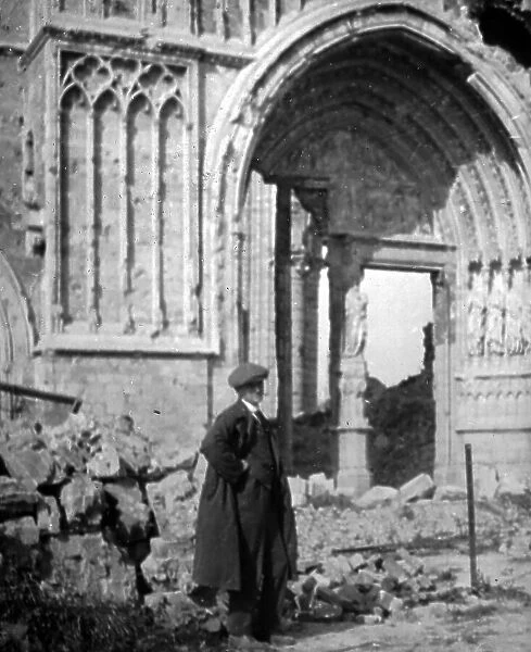 Cathedral of St. Martin, Ypres, Belgium in 1920