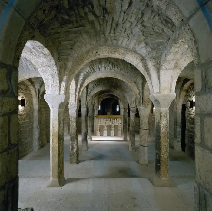 Framed Print : Cathedral of St. Vincent (1056-1067). Crypt. Roda de Isabena Framed Print : Cathedral of St. Vincent (1056-1067). Crypt. Roda de Isabena