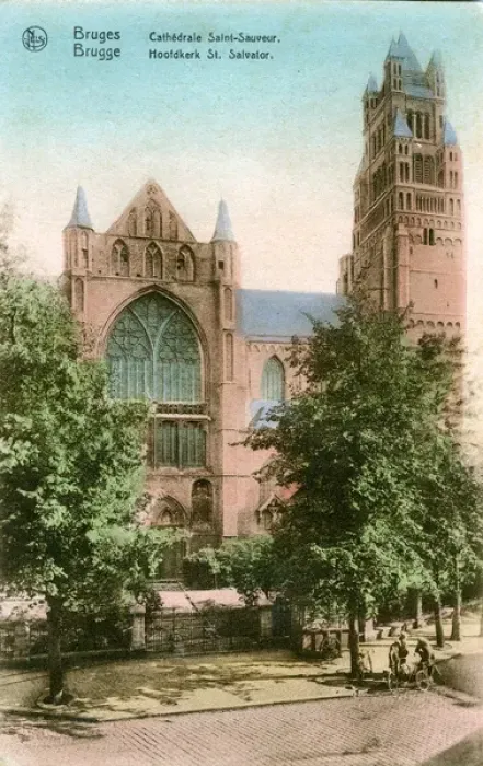 Framed Print : Cathedrale Saint-Sauvear, Bruges - Brugge