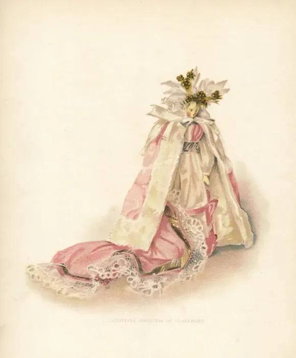 Framed Print : Catherine Countess of Claremont doll dressed by Princess
