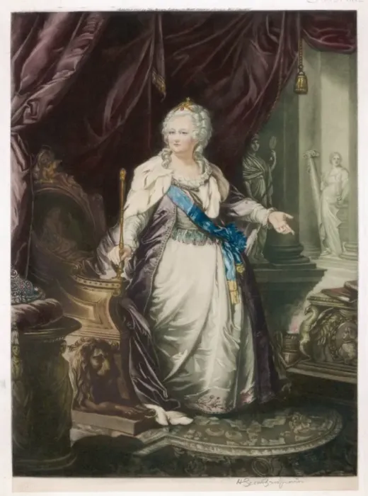 Framed Print : Catherine Ii / Anon Colour Framed Print : Catherine Ii / Anon Colour