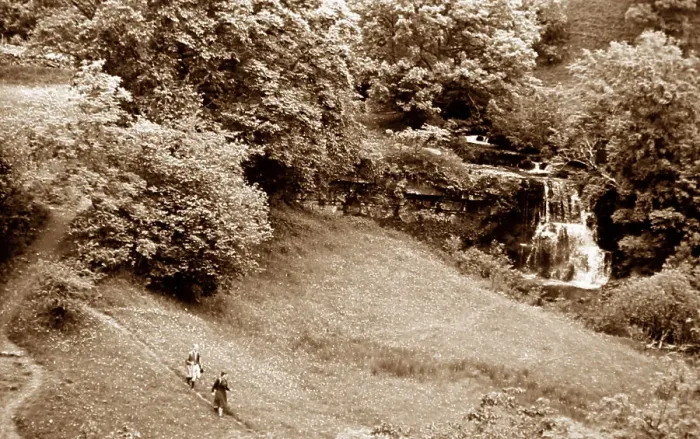 Framed Print : Catrake Force, River Swale in the 1930s Framed Print : Catrake Force, River Swale in the 1930s