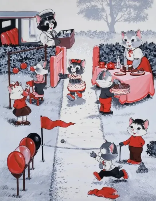 Framed Print : Cats at fete Framed Print : Cats at fete