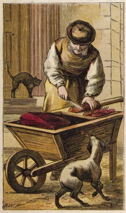 Framed Print : CATS MEAT MAN / PETHERICK Framed Print : CATS MEAT MAN / PETHERICK