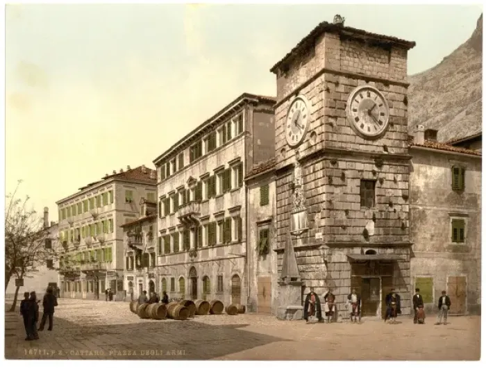 Framed Print : Cattaro, Army Square, Dalmatia, Austro-Hungary Framed Print : Cattaro, Army Square, Dalmatia, Austro-Hungary