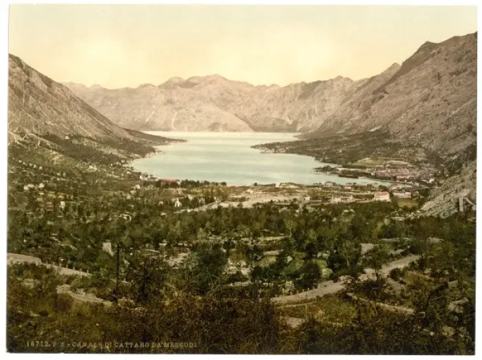 Framed Print : Cattaro, general view and channel, Dalmatia, Austro-Hungary Framed Print : Cattaro, general view and channel, Dalmatia, Austro-Hungary