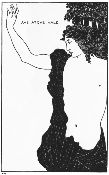 Framed Print : Catullus. Black and white illustration from Catullus 101 Framed Print : Catullus. Black and white illustration from Catullus 101
