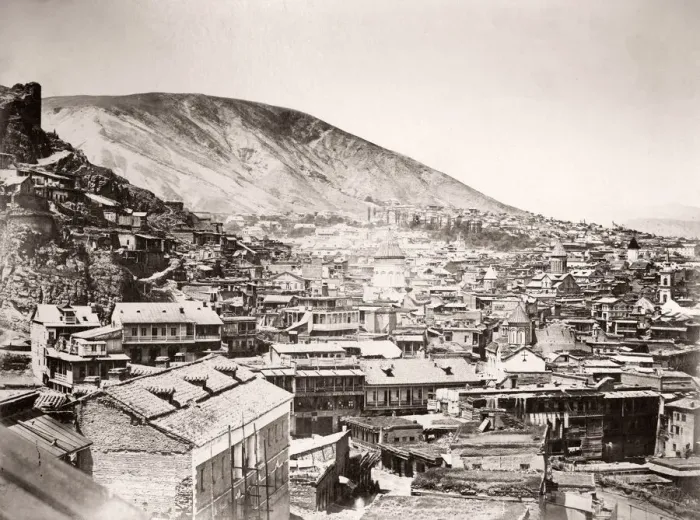 Framed Print : Caucasus Georgia - view of Tiflis Tblisi Framed Print : Caucasus Georgia - view of Tiflis Tblisi