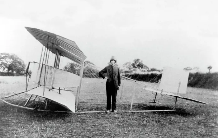 Framed Print : Caudron Biplane early 1900s Framed Print : Caudron Biplane early 1900s