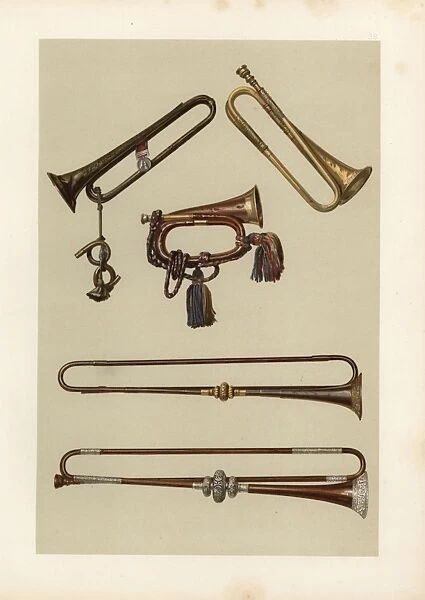 Cavalry bugle and trumpets