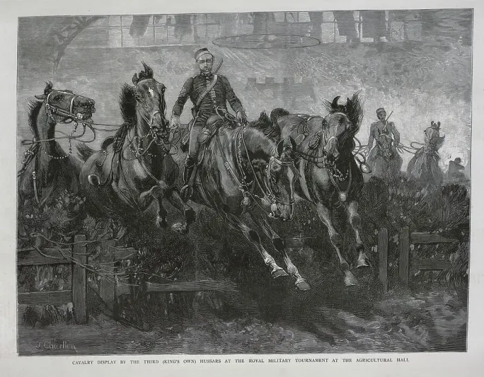 Framed Print : Cavalry Display by the Third Hussars Framed Print : Cavalry Display by the Third Hussars