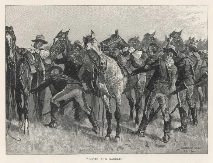 Framed Print : Cavalry Mounting Framed Print : Cavalry Mounting