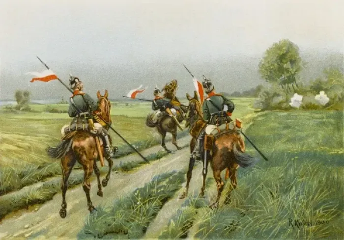 Framed Print : Cavalry Patrol Fired On Framed Print : Cavalry Patrol Fired On