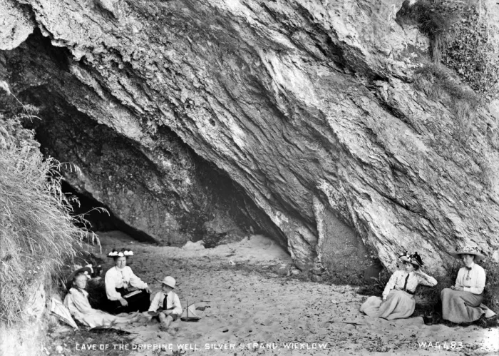 Framed Print : Cave of the Dripping Well, Silver Strand, Wicklow Framed Print : Cave of the Dripping Well, Silver Strand, Wicklow