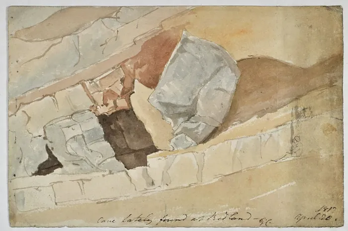 Framed Print : Cave lately found at Redland Framed Print : Cave lately found at Redland