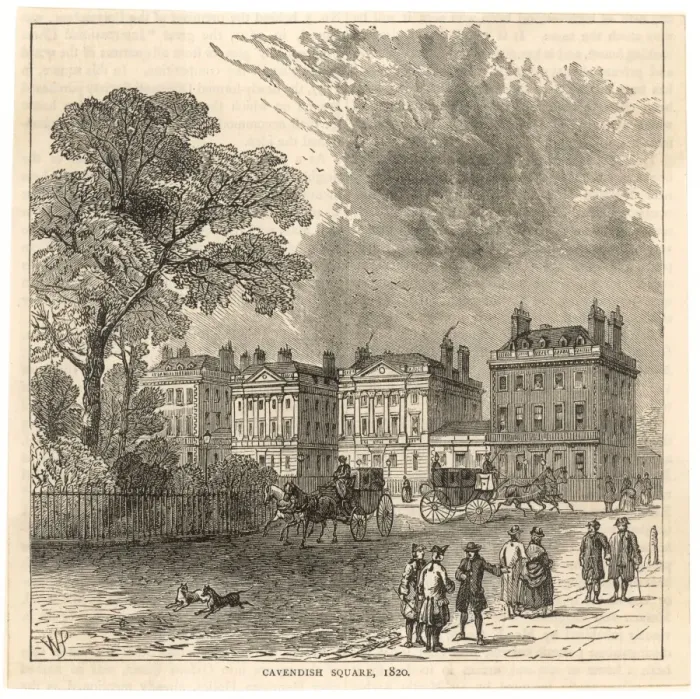 Framed Print : Cavendish Square, London Framed Print : Cavendish Square, London