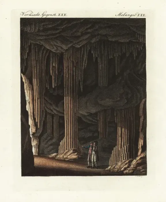 Framed Print : Cavern of stalactites near Slains in Scotland Framed Print : Cavern of stalactites near Slains in Scotland