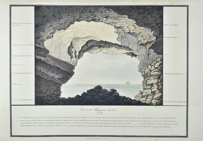 Framed Print : Cavern at Thompson's Point, St Helena Framed Print : Cavern at Thompson's Point, St Helena