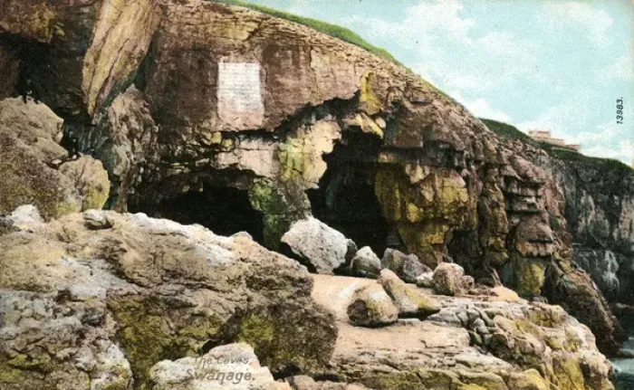 Framed Print : The Caves, Swanage, Dorset Framed Print : The Caves, Swanage, Dorset