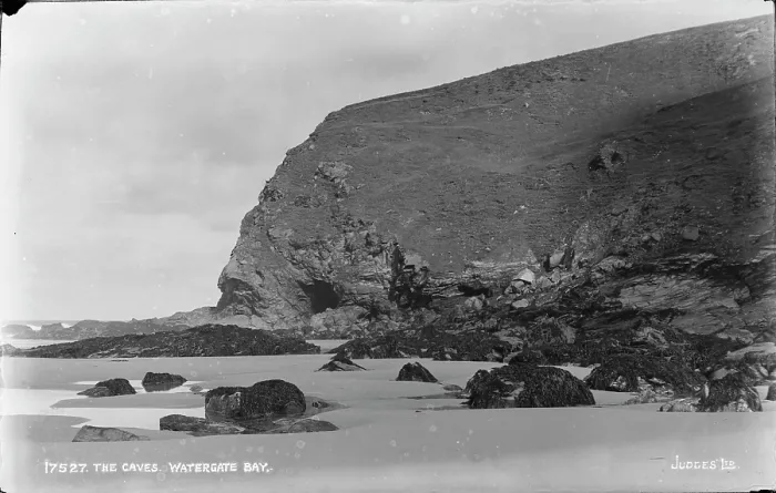 Framed Print : The Caves at Watergate Bay Framed Print : The Caves at Watergate Bay